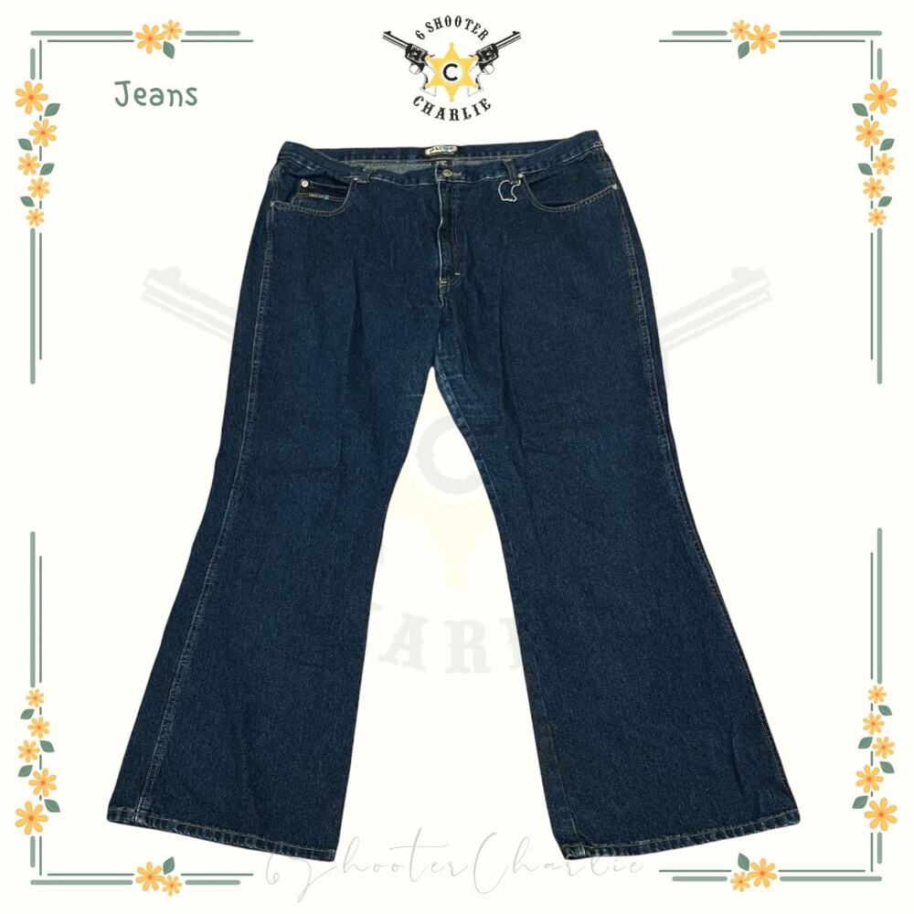 NWOT Women's Tractor Brand Flare Leg Jeans High Rise Size 20 Dark Wash